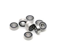 10 Pcs SMR115-2RS 5X11X4 mm Stainless Steel Bearing SMR115RS ABEC-7 Anti-rust Bearing MR115 Ball Bearing