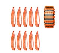 10 PCS Snow Tire Chains | Heavy Duty Car Wheel Traction Straps | Portable Snow Anti-Skid Tyre Cable | Snows Grips | for Truck Suv Sedan Motorcycle Pickup Automotive Scooter Driving Muddy Road