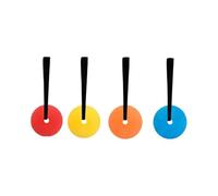 10 Pcs Soccer Training Target Discs Agility Cones for Precision Accuracy | Durable TPE discs boost passing, shooting & dribbling accuracy. Portable soccer training aids for all skill levels.
