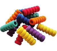 10 Pcs Soft Foam Pencil Grips, Writing Aid Pencil Holder Pencil Gripper For Kids Students, Assorted Colors, 1.38-Inch Long Fashion Processed