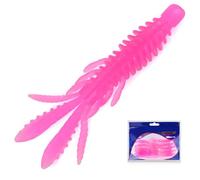 10 Pcs Soft Swimbait Lures, 8cm/3.15in Shrimp Shape Soft Plastic Fishing Lures Kit, Bass Fishing Lure Swim Baits with 5 Color, for Fishing Trout, Crappie, Bass, Redfish, Freshwater, Saltwater