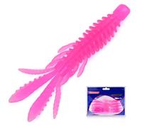 10 Pcs Soft Swimbait Lures, Shrimp Shape Soft Plastic Fishing Lures Kit, Bass Fishing Lure Swim Baits with 5 Color, for Fishing Trout, Crappie, Bass, Redfish, Freshwater, Saltwater