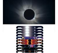 10 Pcs Solar Eclipse Glasses Plastic Frame Paper Solar Eclipse Viewing