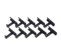10 Pcs Solar Panel Water Drainage Clips For 30mm 35mm 40mm Frames Black Pa66 Pv Module Cleaning Accessories To Remove Accumulated Rainwater And Prevent For Long Lasting Outdoor Use(35mm)