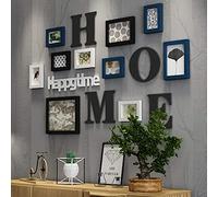 10 PCS Solid Wood Family Photo Frames Set, Multiple Sizes Wall Display for Living Room Decor