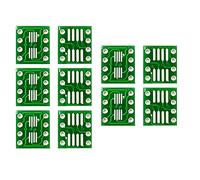 10 PCS SOP8 SO8 SOIC8 SMD to DIP8 Adapter PCB Board Convertor Double Sides 1.27mm to 2.54mm