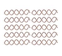 10 Pcs Spiral Hair Pins Metal Golden Clips for DIY Style, Long | Ten Piece Pack, Lightweight Hold for Day Wear, Fast and Easy Styling, Rose Gold Finish