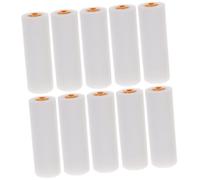 10 Pcs Sponge Paint Roller Covers for Wall Painting | Low-density Sponge Sleeves, Simple Installation, Smooth Finish, White Plastic Core, for Primers and Latex Paints