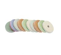 10 Pcs Sponge Polishing Wheel, 4 Inch 150 Grit Diamond Grinding Pads, 100mm Buffing Pads for Angle Grinder Polisher