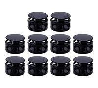 10 Pcs Spring Cord Locks for Drawstrings Metal Spring Toggles Stopper Slider Sliding Cord for Shoelace Replacement Backpacks