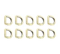 10 Pcs Spring D Rings Hooks Metal Keyring Clip Buckles Clasps Clamps for Belt Backpacks Handbag Purse Strap