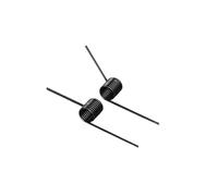 10 Pcs Spring Steel Left-handed Rotation Torsion Spring, 0.6mm Wire Diameter 3.5mm OD, 6 Laps 180°, V-Shaped Return Springs(0.6x3.5mm ODx9 Turnsx180°)