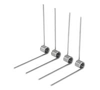 10 Pcs Spring Steel Torsion Spring, 1mm Wire Diameter 10mm OD 3 laps 60° Deflection, Left-handed