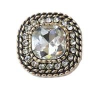 10 Pcs Square Diamond Metal Buttons 18mm 23mm 25mm, Color 2, 23 mm