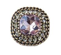 10 Pcs Square Diamond Metal Buttons 18mm 23mm 25mm, Color 4, 25 mm