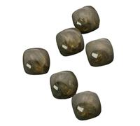 10 Pcs Square Resin Buttons, Black, 12.5mm 10 Pcs