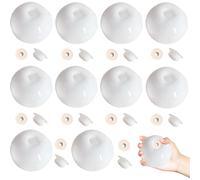 10 PCS Squishy Maker, Squishy Maker Kit, White Blank Squishy Ball Skins, DIY Squishy Making Kit for Stress Relief, Kids Craft, and Sensory Play, 6cm*6cm