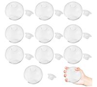 10 PCS Squishy Making Kit, Squishy Maker, Blank Pressure Ball Skin Diy Kit, 6cm Transparent Empty Ball Skins, DIY Stress Relief Set for Creative Crafting and Hand Exercise, Suitable for All Ages