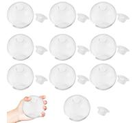 10 PCS Squishy Making Kit, Squishy Maker, Blank Pressure Ball Skin DIY Kit Container, 6cm Transparent Empty Ball Skins, DIY Stress Relief, Creative Crafting, Hand Exercise, Suitable for All Ages
