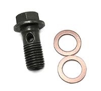 10 PCS Stainless Steel Banjo Bolt Brake Hose Line Fitting Motorcycle Brake Caliper Banjo Bolt Hose with Washers