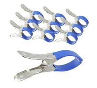 10 Pcs Stainless Steel Clothes Pegs Clips, 4.7 Inch Stainless Steel Clothes Pins Quilt Clamps Windproof For Outdoor-Blue