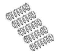 10 Pcs Stainless Steel Compression Spring, 1.2 mm x 9 mm x 10 mm Silver Pressure Springs