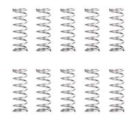 10 Pcs Stainless Steel Compression Springs, Wire Diameter 0.8mm, 9mm OD, 20mm Length