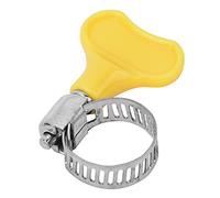 10 Pcs Stainless Steel Hose Clamp with Plastic Handle Pipe Tube Clips (9-16mm)