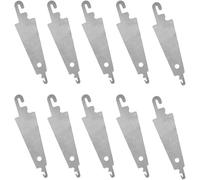 10 Pcs Stainless Steel Needle Threader, Embroidery Cross Stitch Needle Threading Tools DIY Sewing Accessories for Large Eye Needles Hand Craft Knitting Quilting Sewing Tools (Silver)