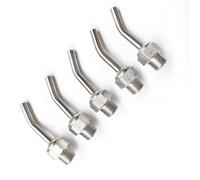 10 PCS Stainless Steel S304 CNC Lathe Tool Tower Spray Water Cooling Adjustable High Pressure Coolant Nozzle 1/2" Diameter 20.5mm (0.81in) Tube length 60mm(2.36in)