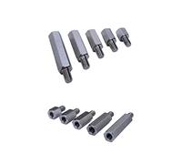 10 Pcs Stainless Steel Single Head Stud Hex Standoff Spacers Male to Female Thread 10mm 15mm 20mm 30mm 40mm M6 x M6 for PCB Hexagonal Fasteners Hardware Accessories