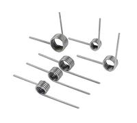 10 PCS Stainless Steel Torsion Spring, 0.9 mm Wire Diameter x 6 mm OD, 3 Turn, 180 Angle, V-Shaped Return Spring for Repairs and Replacement,0.9x6mm x 3Turns x 180°