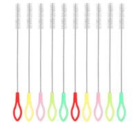 10 PCS Straw Brushes, Straw Cleaning Brush, Stainless Steel Straws Brushes, Nylon Brushes, Test Tube Brush for Tumblers, Water Bottles & Lab Equipment