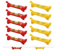 10 PCS String Line Level, Fence Post Spirit Level, Mini Rope Bubble String Levels Hanging Bubble Line Spirit Levels for Plumbing Surveying Bricklaying Engineering Metalworking Tiling Building Trades