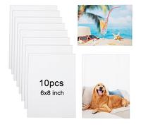 10 Pcs Sublimation Metal Photo Blanks 6"X8" X0.45mm Aluminum Photo Sign Blank Photo Metal Wall Sublimation Poster Frame Blanks (White)