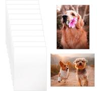 10 Pcs Sublimation Photo Blanks 8x10 Inch Metal Sublimation Sign Blanks Aluminum Sublimation Blank DIY Photo Sign Wall Frame Poster for Living Room Bedroom White (Thickness 0.45mm)