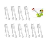 10 Pcs Sweet Tongs, Stainless Steel Mini Tongs, Small Little Camping Kitchen Appetizers Tong Sugar Cube Tongs for Food Sweets Bread Cake Ice Tea Party Coffee Bar