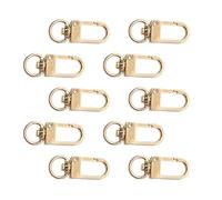 10 Pcs Swivels Lanyards Snaps Hooks Keychain Hooks Metal Lobster Claw Clasps Keychain Clips for Bag Jewelry Making