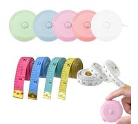 10 Pcs Tape Measure Body, 1.5M Scalable Measuring Tape Sewing, Soft and Durable Mini Fabric Measuring Tapes Easy To Read, Suitable for Measuring Length Chest and Waist