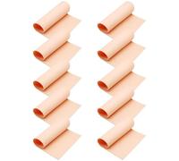 10 Pcs Tattoo Practice Skin, Blank Silicone Practice Skin for Tattooing and Microblading, 5.5 x 7.5 in, 0.04 in Thick, Pink Tone, Realistic Touch, Ideal for Training and Skill Building for Daily