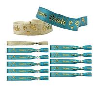 10 pcs Team Bride Wristbands 1 pcs Bide to Be Bracelet, Royal Blue Hen Party Wristbands Bachelorette Party Bracelet Hen do Favors for Wedding