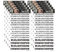 10 Pcs Temporary Tattoos, Fake Tattoos Temp Tattoos Personalised Temporary Tattoos Stick On Tattoos Adults Diy Name Tattoo for Women Men (Style 1)