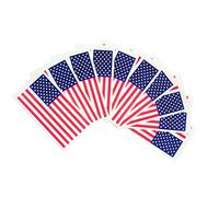 10 pcs The American Flag Stickers, Waterproof The Star-Spangled Banner Patriotic Labels, Bubble-Free Self Adhesive Peel and Stick Vinyl Decal Old Glory