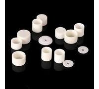 10 Pcs Thermal Analysis Crucible with Lid - 99.5% Alumina(D6.8xH4mm)