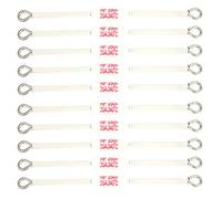 10 pcs Thermal Fuse,250V 20A RF Ceramic Fuse,216℃/230℃/240℃ Circuit Cut Off Temperature Thermal Cutoffs Fuse,Industrial Parts Wiring Terminal Block(90mm-240℃)