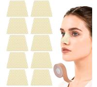 10 Pcs Thermoplastic Nasal Splints with Nose Tape, Reusable Trapezoidal External Nose Support for Fractures, Post-Surgery Rhinoplasty Care and Orthopedic Stabilization, Protector for Beauty Salon Use