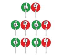 10 Pcs Thumb Up Thumbs Down Classroom Voting Paddles Teacher Supplies Yes or Not Classroom Signs Yes Not Paddles