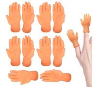 10 Pcs Tiny Hands, Finger Puppets - Mini Finger Hands for Joke Toys, Prank Game, Video Shooting Prop, Human-pet Interaction