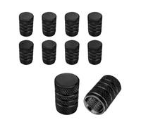 10 Pcs Tire Valve Stem Caps, Black Tyre Valve Caps, Dust Cap for Car Tyres, Aluminum Tire Valve Cap Valve Covers for Cars, Bike and Bicycle, Trucks, Motorcycles