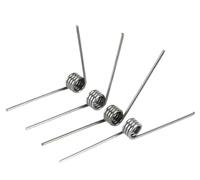 10 Pcs Torsion Spring 0.7mm Wire Diameter 304SUS V Type V-shaped Torsion Spring 60 90 Degrees Rotation Automatic Rebound(0.7mm(60°)/2.1mm(3 laps ),6.0mm)